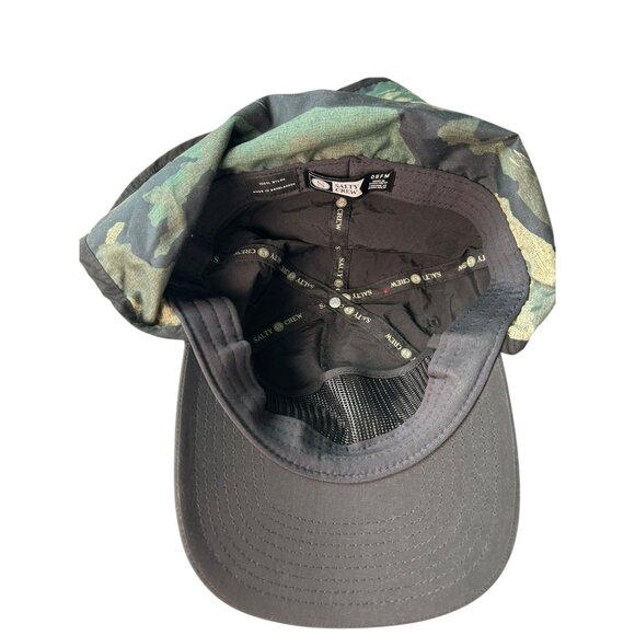 NEW Salty Crew Mullet Sunhat Black Camo 5 Panel Hat NWT Fishing Surf Outdoor - Picture 6 of 8